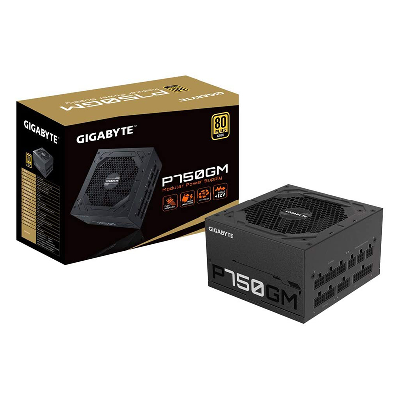 Fuente de Poder 750W Gigabyte P750GM 80-PLUS GOLD Modular