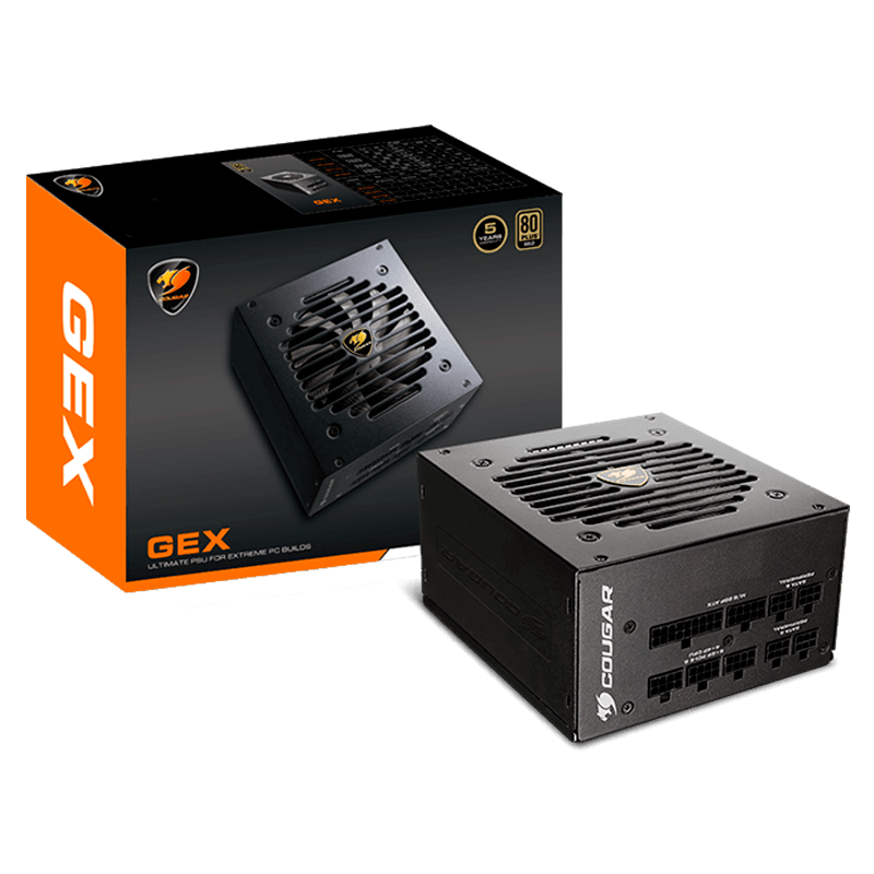 Fuente de Poder 750W Cougar GEX750 80-PLUS GOLD Modular