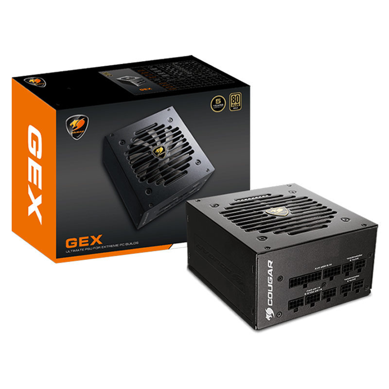 Fuente de Poder 850W Cougar GEX850 80-PLUS GOLD Modular
