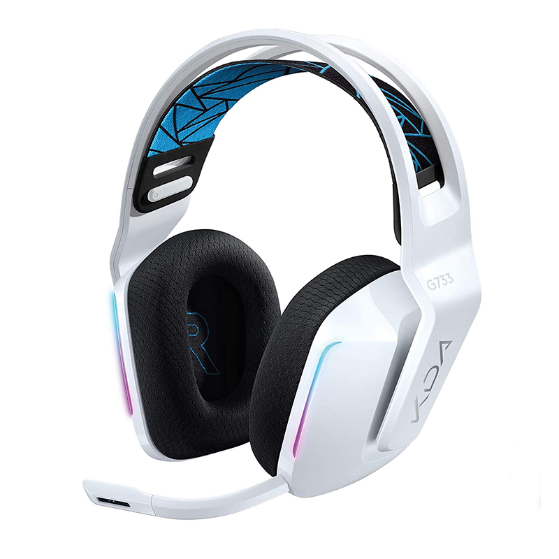 Audifonos tipo Headset Logitech G733 KDA Lightspeed RGB Inalámbricos Blanco League of Legends