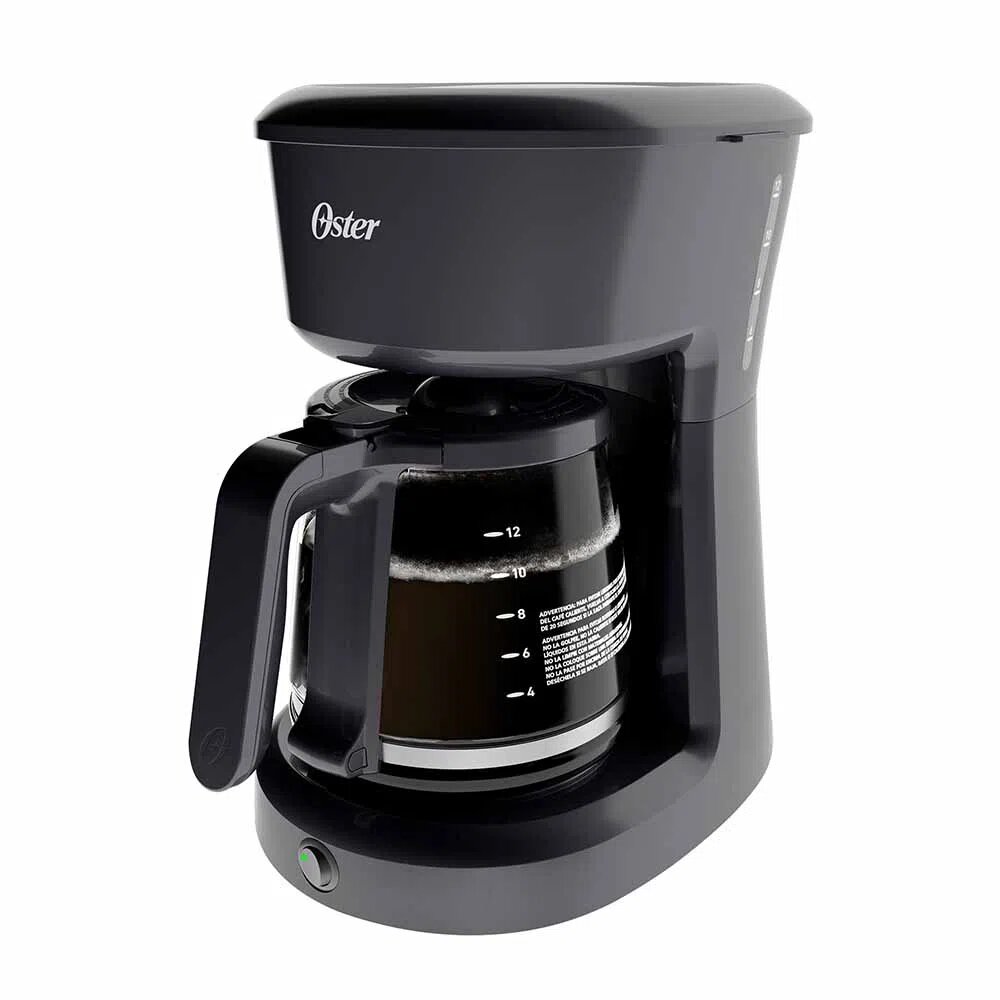 Cafetera Oster de 12 Tazas Filtro Permanente Negra