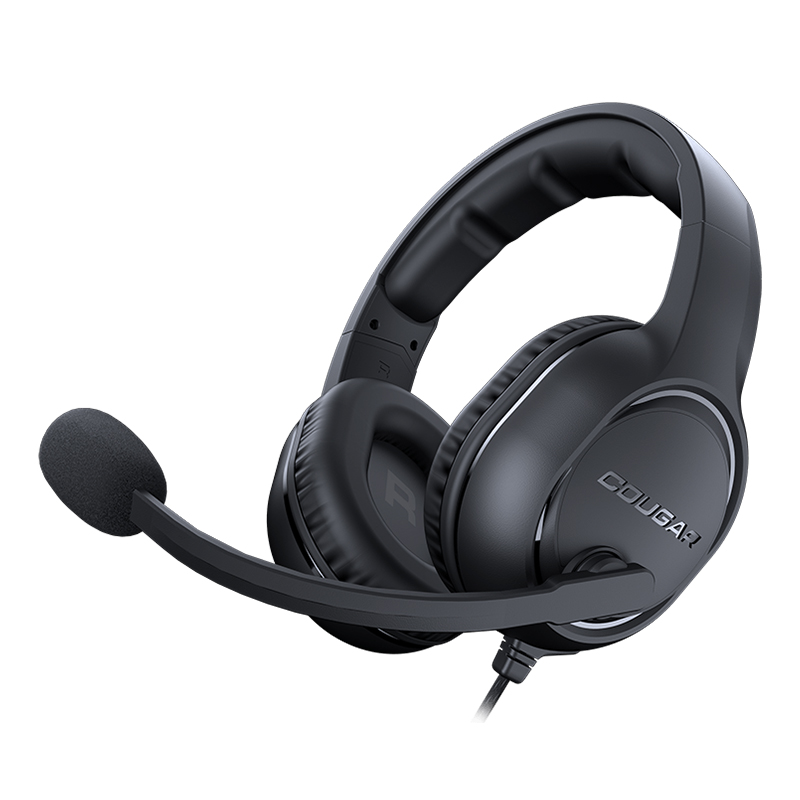 Audífonos tipo Headset Cougar HX330 3.5mm con Micrófono Negro