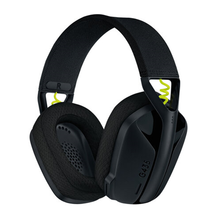 Audífonos tipo Headset Logitech G435 Lightspeed Inalámbricos con Micrófono Negro-Amarillo Neon