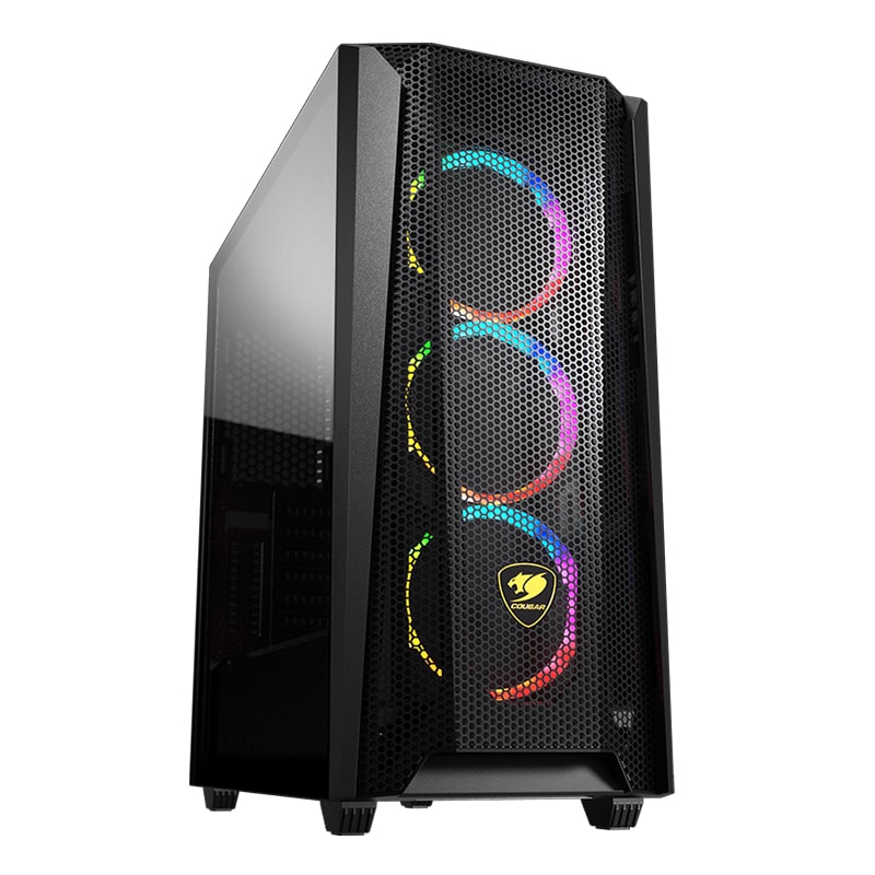 Case Gaming Cougar MX660 Mesh RGB Media Torre Vidrio Templado ATX Negro (Sin Fuente)