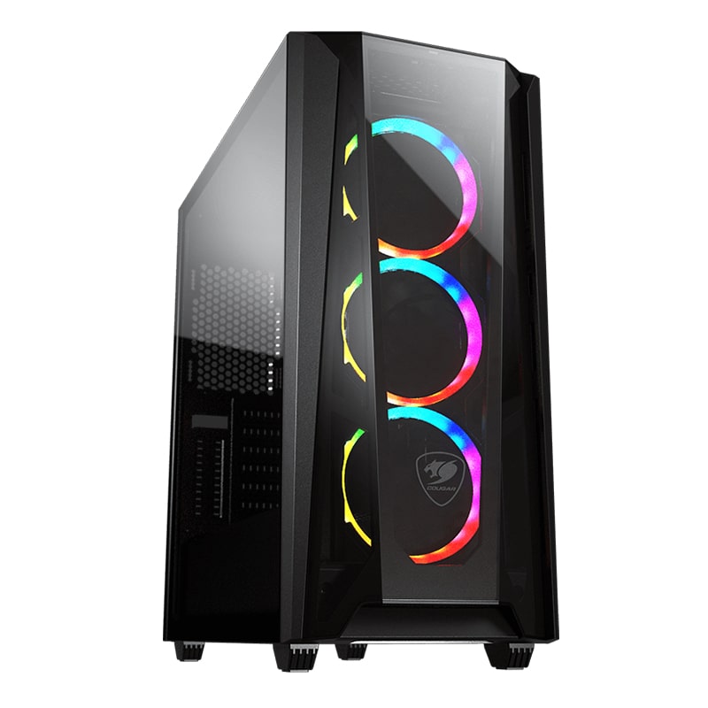 Case Gaming Cougar MX660-T RGB Media Torre Vidrio Templado ATX Negro (Sin Fuente)