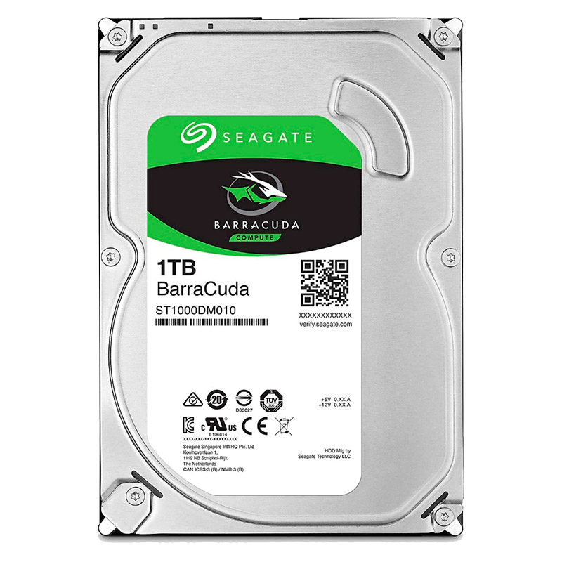 Disco Duro 3.5" 1TB Seagate BarraCuda 7200RPM Bulk
