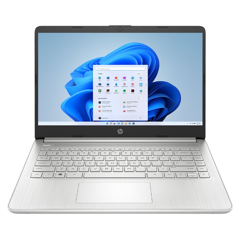Laptop HP 14-DQ2021LA 14" i3-1115G4 4GB RAM 256GB SSD Plateado W11 Home Teclado Español