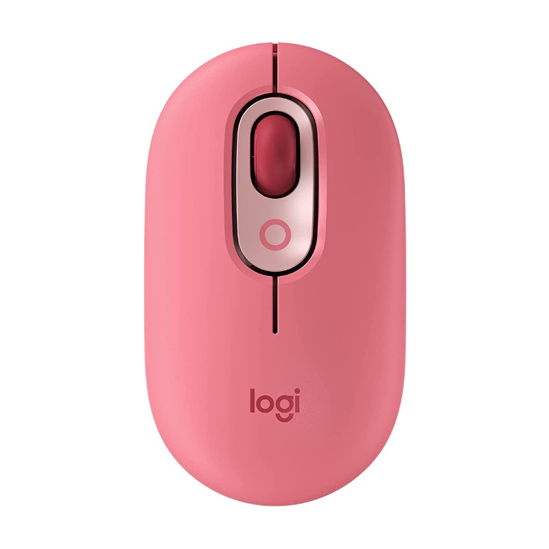 Mouse Inalámbrico Óptico Logitech Pop 4000DPI 4 Botones Heartbreaker Rosado