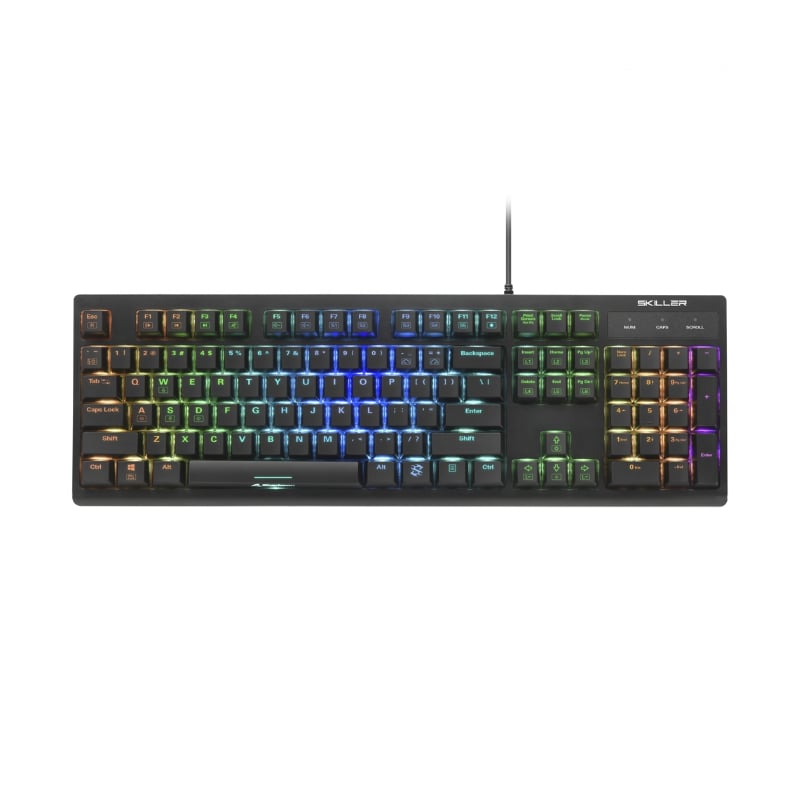 Teclado Gaming Mecánico Alámbrico Sharkoon SKILLER SGK30 RGB Negro-Azul Inglés