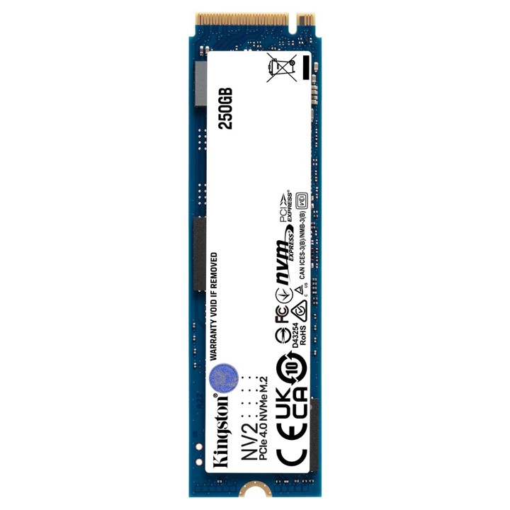 Unidad SSD M.2 2280 250GB Kingston NV2 PCIe NVMe 3000Mbps