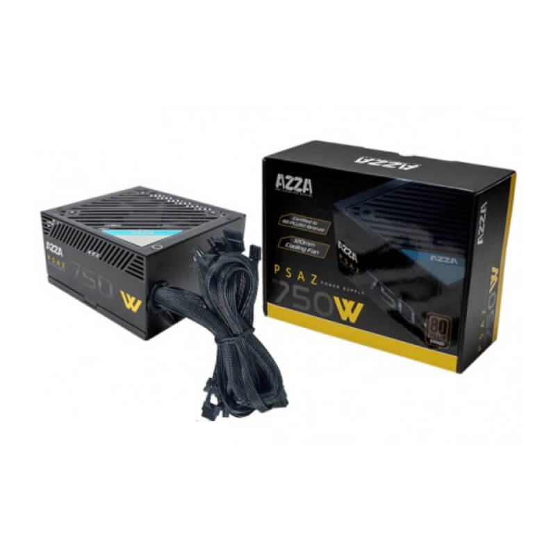 Fuente de Poder 750W AZZA PSAZ-750W 80-PLUS Bronce