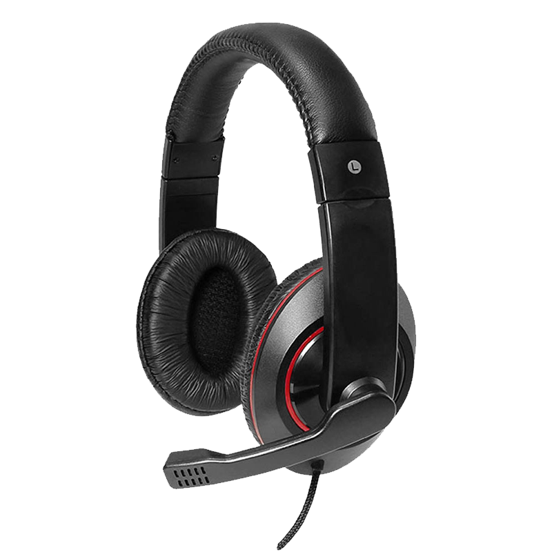 Audifonos Argom 3.5mm tipo Headset Aereo 64 con Micrófono Negro