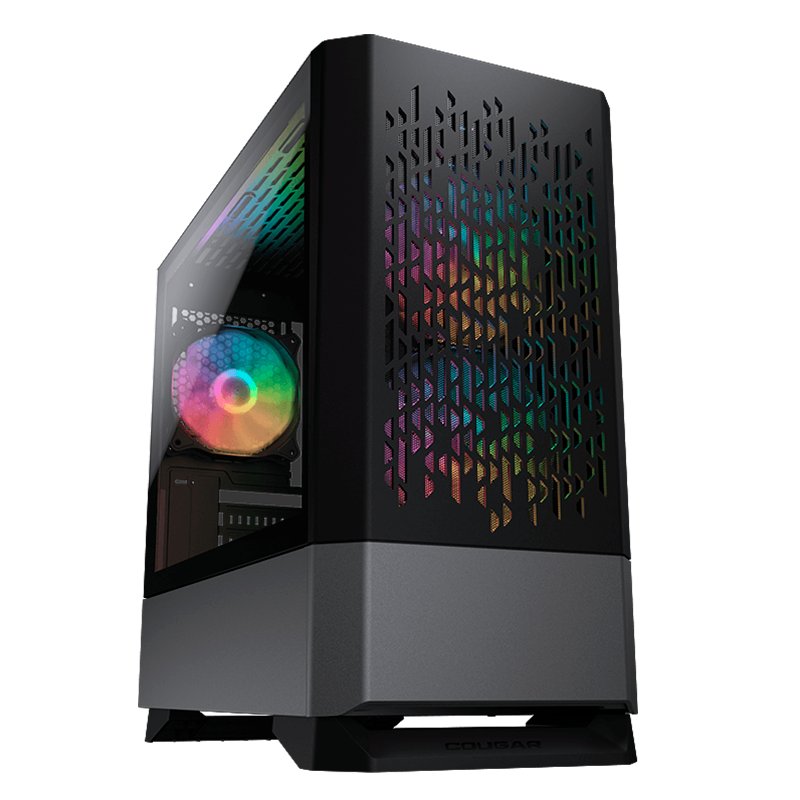 Case Gaming Cougar MG140 Air RGB Negro Vidrio Templado Mini Torre Micro-ATX (Sin Fuente)