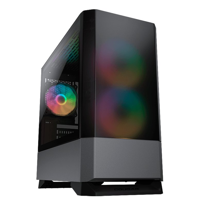 Case Gaming Cougar MG140 RGB Gris Vidrio Templado Mini Torre Micro-ATX (Sin Fuente)