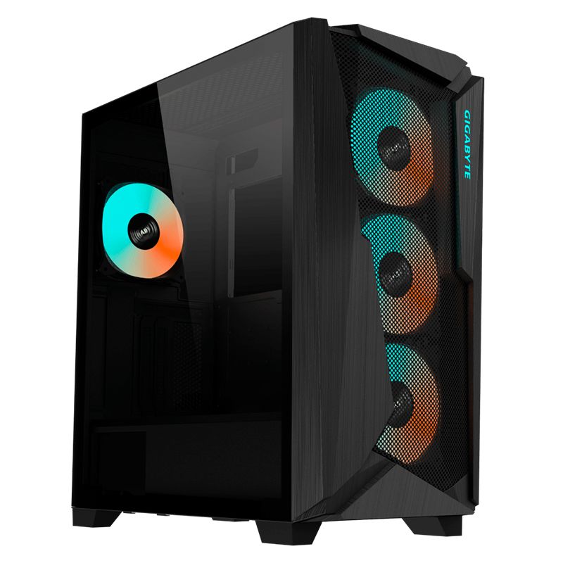Case Gaming Gigabyte C301 GLASS Media Torre Vidrio Templado ATX Negro (Sin Fuente)