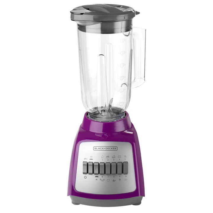 Licuadora Black+Decker Durapro de 10 Velocidades Violeta con Vaso Plastico