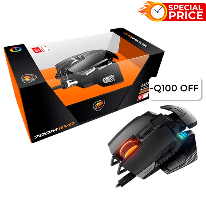 Mouse Óptico Gaming Cougar 700M EVO 16000 DPI 8 Botones