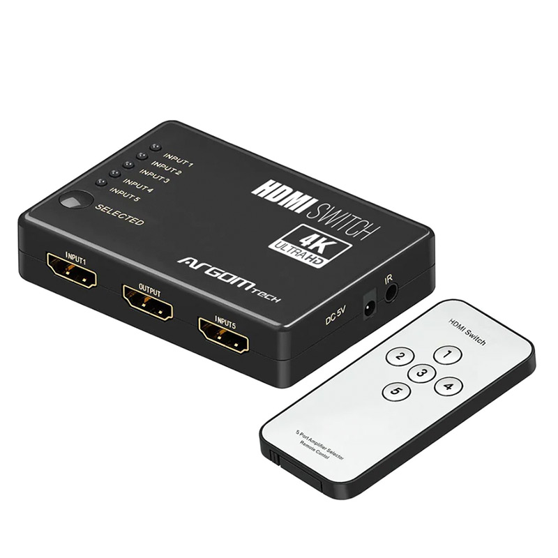 Splitter Argom ARG-AV-5125 5 Puertos HDMI 4K