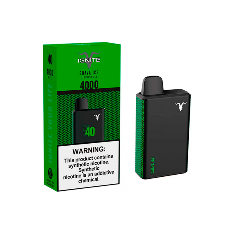 Vape Electronico Ignite V40 4000 Puffs Nic 5g Guava Ice