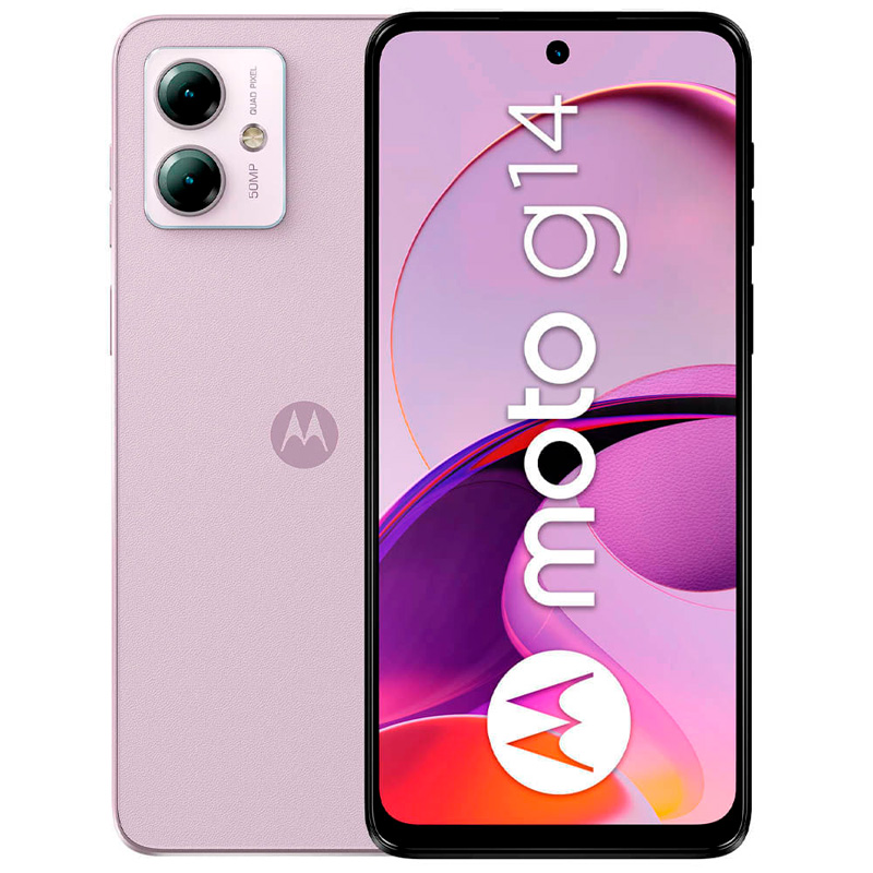 Celular Motorola Moto G14 6.5" 128GB 4GB RAM Nano SIM Lila Pastel