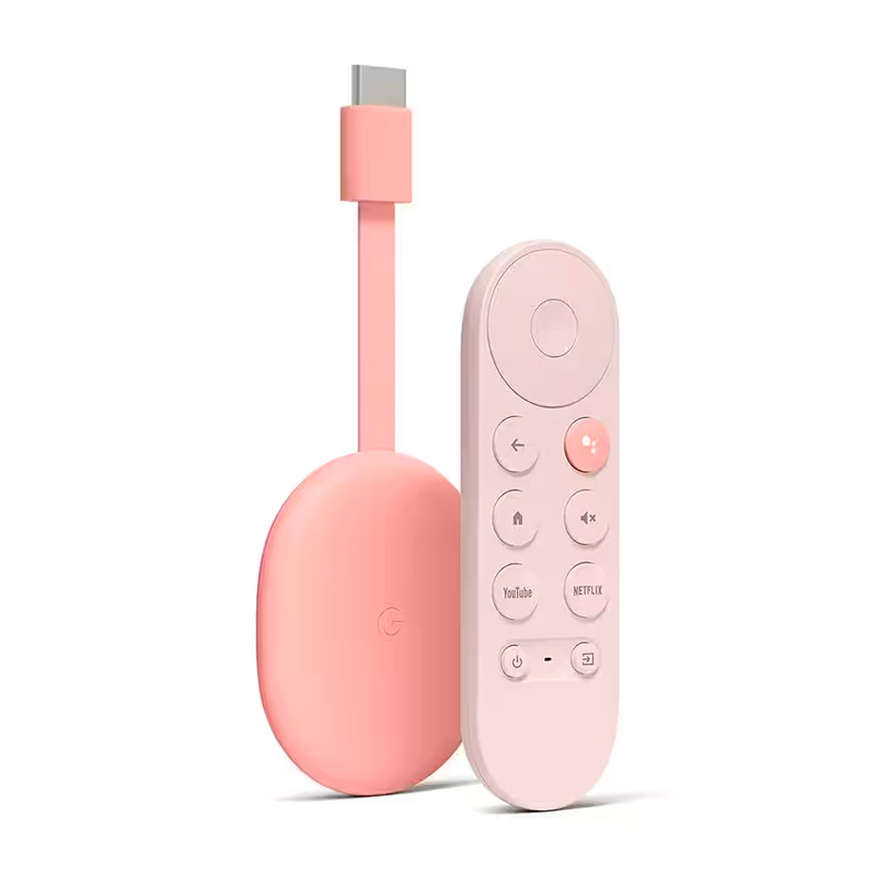 Dispositivo Google Chromecast Streaming y Video 4K 4ta Gen Rosa