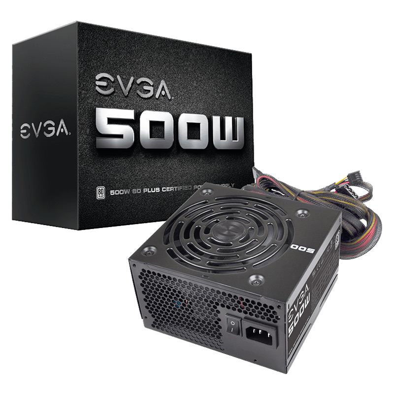 Fuente de Poder 500W EVGA 500 W1 80-PLUS White