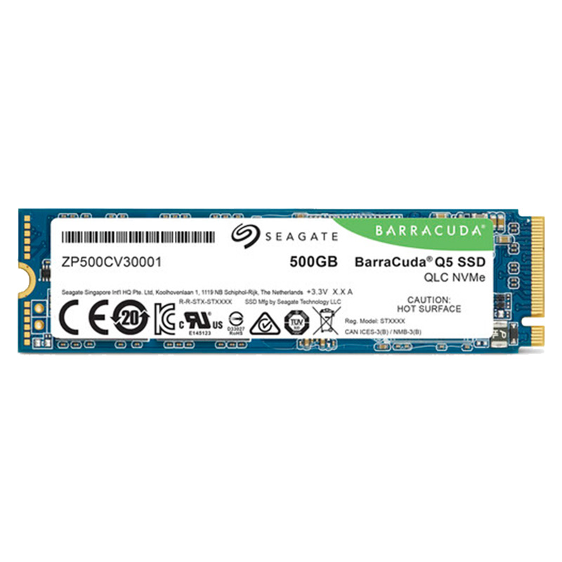 Unidad SSD M.2 2280 500GB Seagate BarraCuda Q5 PCIe 3.0 NVMe