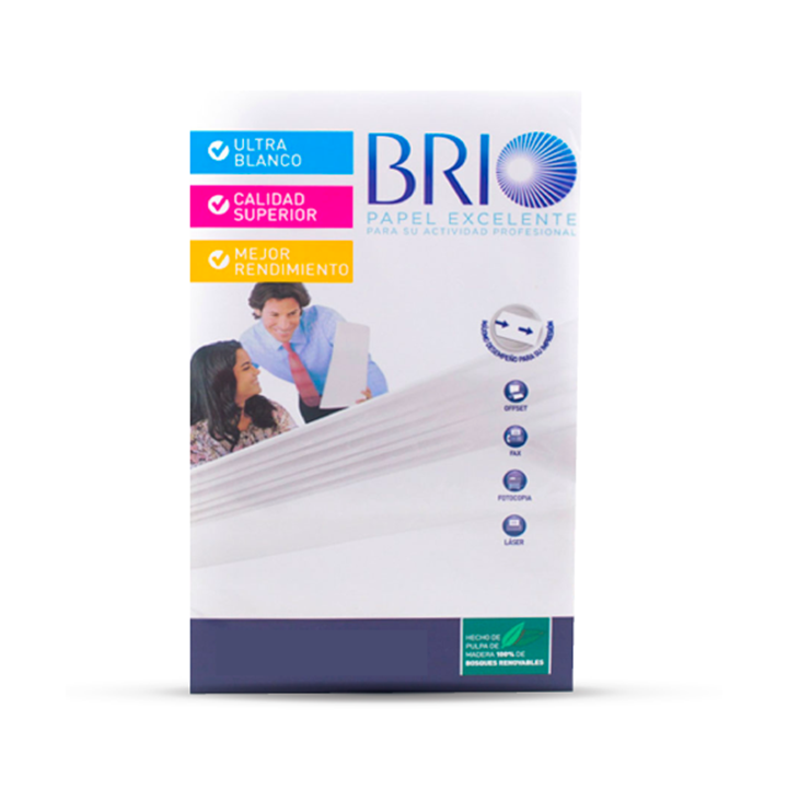 Resma de Papel Bond Brio Carta