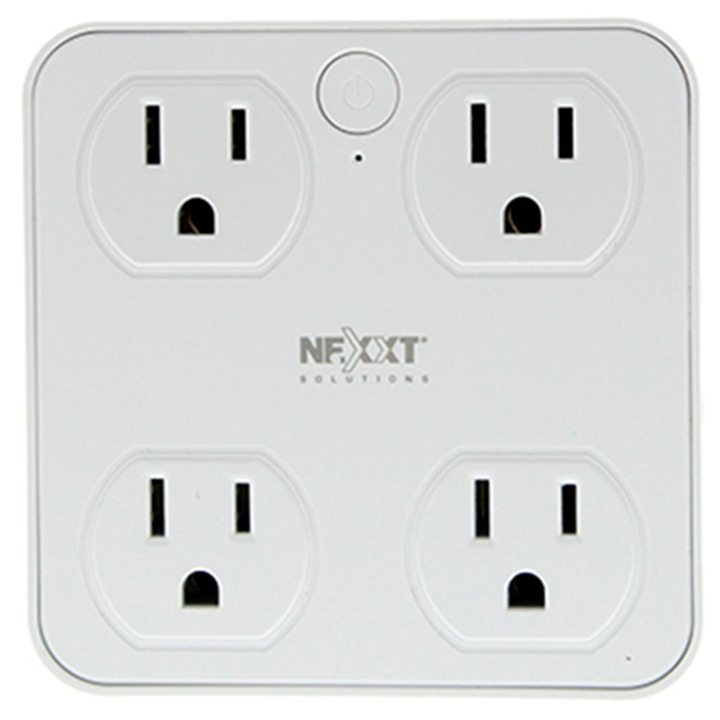 Protector de sobretensión inteligente Nexxt Wi-Fi 4 entradas