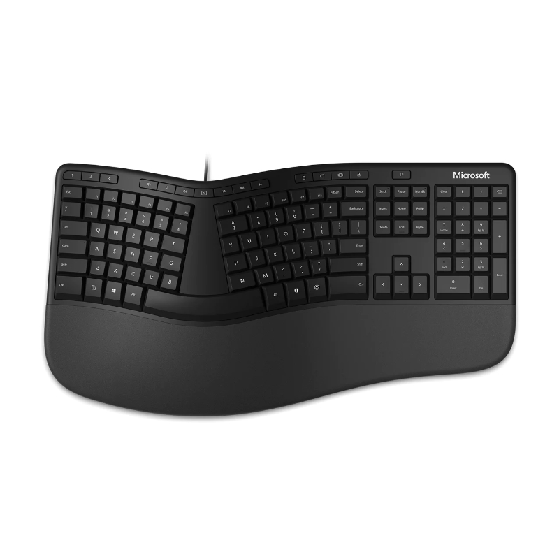 Teclado Alámbrico USB Microsoft Kili Ergonomic Español