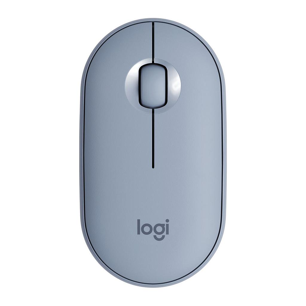 Mouse Inalámbrico Logitech PEBBLE M350 1000DPI Azul