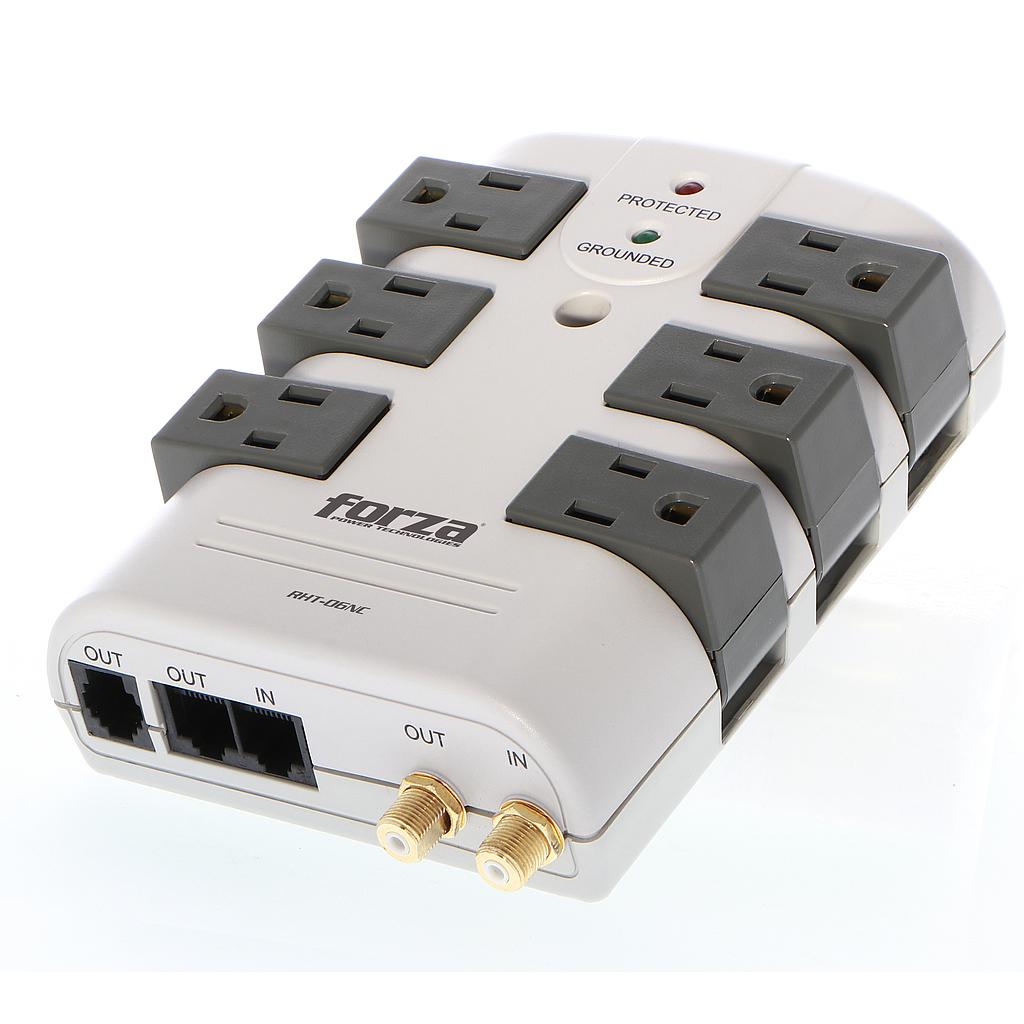 Supresor de picos Forza 6 salidas 120V RHT-06NC