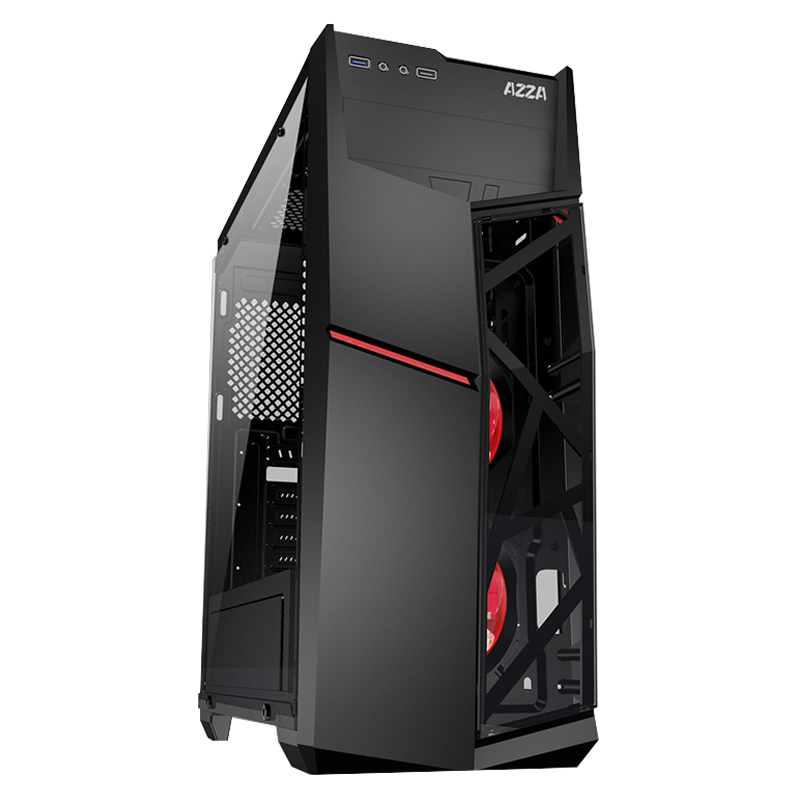 Case Gaming AZZA GOLEM 221G Media Torre Acrílico ATX (Sin Fuente)