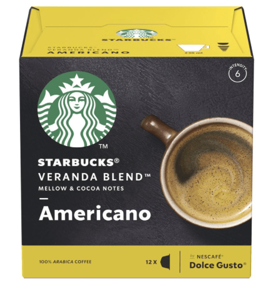Cápsulas Starbucks Veranda Blend para Nescafé Dolce Gusto