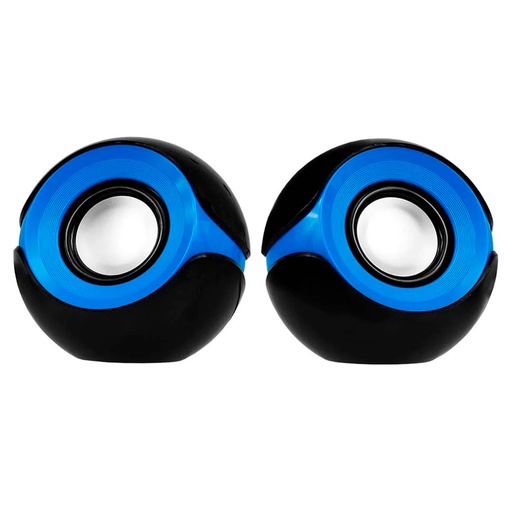 [ARG-SP-1026] Bocina 2.0 Argom ORBIT USB/3,5mm 3W Azul-Negro