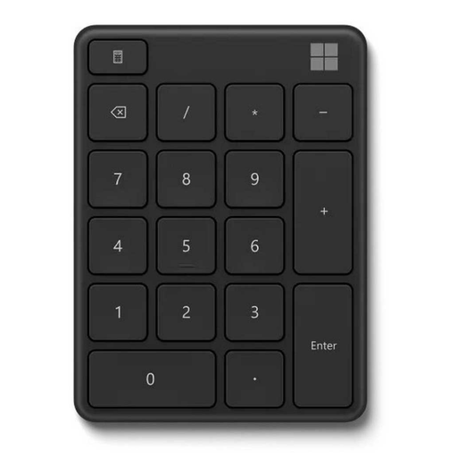 [23O-00015] Teclado Numérico Bluetooth Microsoft Number Pad Negro