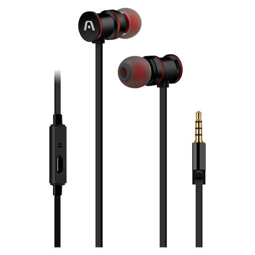 [ARG-HS-0628BK] Audifonos Argom 3.5mm In-ear Ultimate Sound Klass Magnetic con Micrófono Negro ARG-HS-0628BK