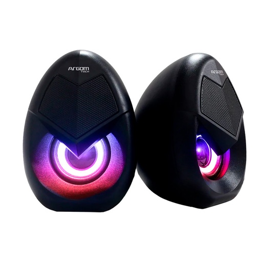 [ARG-SP-1062BK] Bocina 2.0 Argom Combat Gaming S62 USB/3,5mm 2.5W Negro