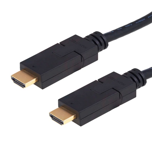 [ARG-CB-1910] Cable HDMI Argom ARG-CB-1910 1.8 Metros Macho-Macho Giratorio Negro