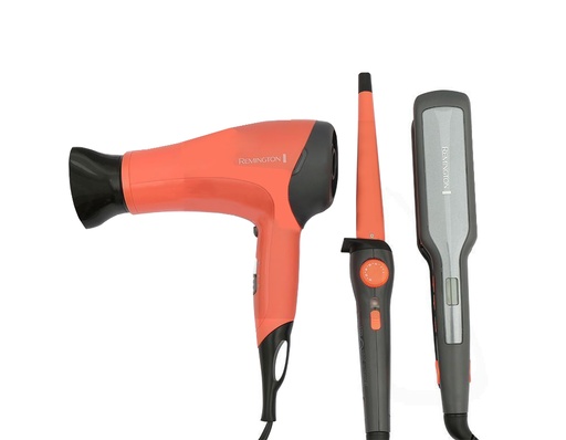 [S5520-D3015MPF] Combo Remington Plancha S5520 + Secadora D3015 + Rizadora CI52W1