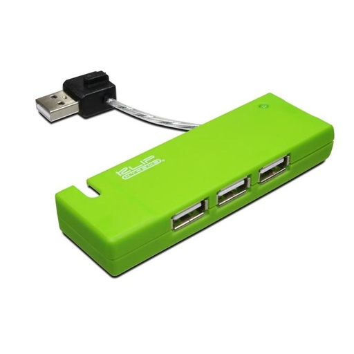 [Kuh-400G] Hub Klip Xtreme KUH-400 4 Puertos USB 2.0 Verde