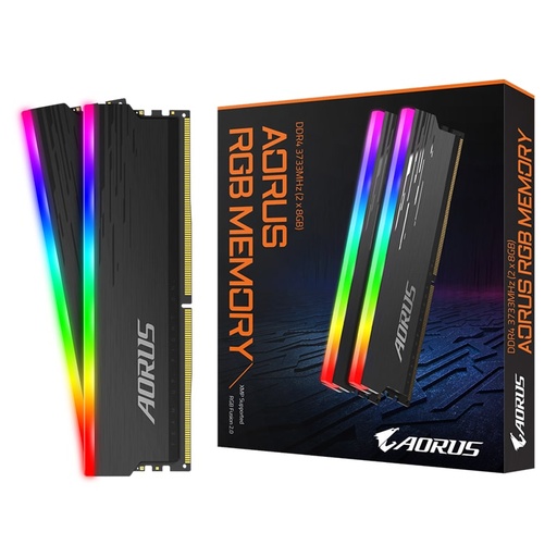 [GP-ARS16G37] Memoria DDR4 DIMM 16GB Gigabyte Aorus (2x8GB) RGB 3733MHz Disipador Integrado
