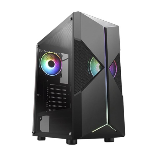 [CG06RPRA001C] Case Gaming Eagle Warrior Delta L375 Media Torre Vidrio Templado ATX Negro (Sin Fuente)