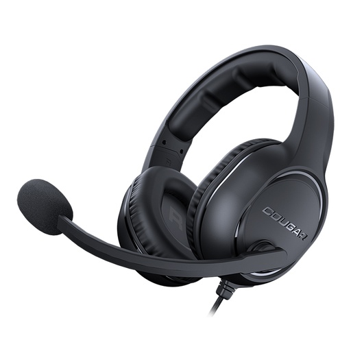 [3H250P50B.0001] Audífonos tipo Headset Cougar HX330 3.5mm con Micrófono Negro