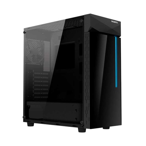 [GB-C200G] Case Gaming Gigabyte  GLASS RGB Media Torre Vidrio Templado ATX Negro (Sin Fuente)