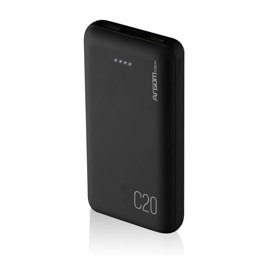 [ARG-PB-1144BK] Powerbank Argom C20 20000mAh Negro