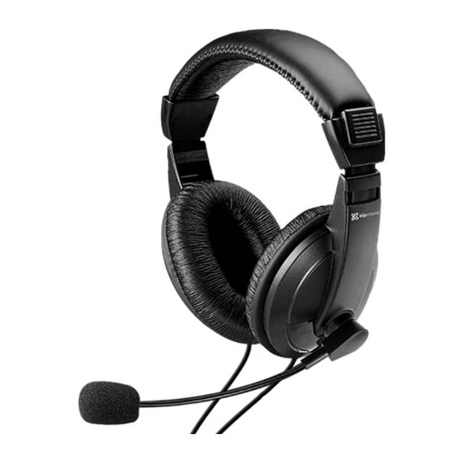 [KSH-301] Audifonos Klip Xtreme 3.5mm tipo Headset con Micrófono Negro