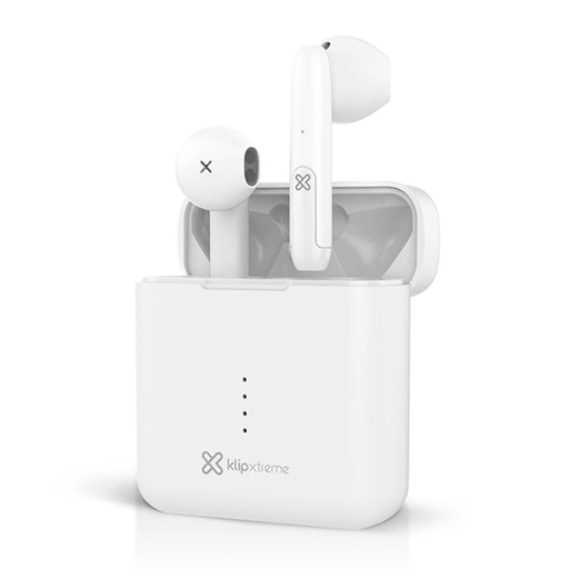 [KTE-010WH] Audífonos Klip Xtreme Bluetooth In-ear Twintouch Touch con Micrófono Blanco