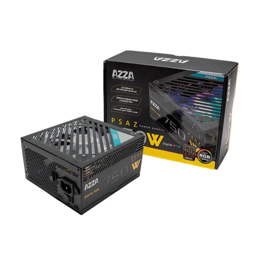 [PSAZ-750W ARGB] Fuente de Poder 750W AZZA PSAZ-750W ARGB 80-PLUS Bronce ARGB