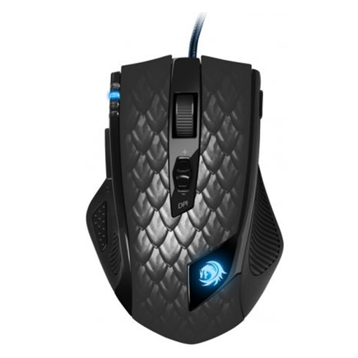 [4044951013579] Mouse Gaming Alámbrico Óptico Sharkoon Drakonia Black 8200DPI 11 Botones RGB Negro